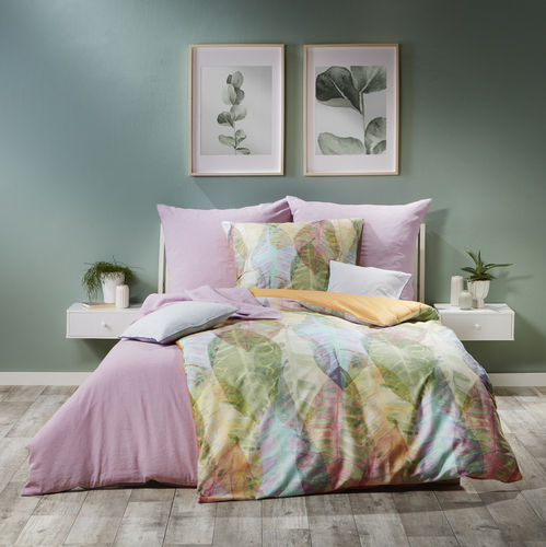 Fleuresse Mako Satin Bettwäsche Bed Art S Soft Apricot Multicolor 09